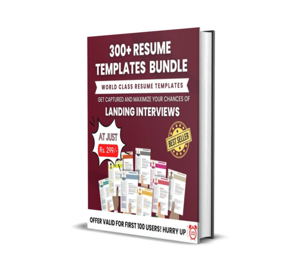 300+ RESUME TEMPLATES BUNDLE