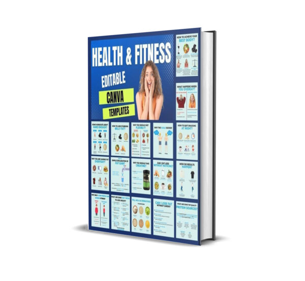 HEALTH & FITNESS EDITABLE CANVA TEMPLATES